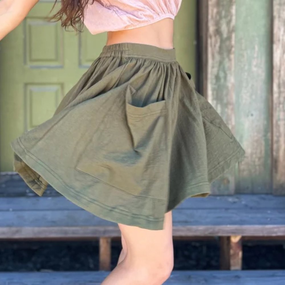 Women's green skirt